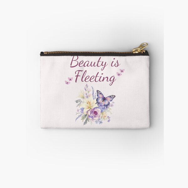 Item preview, Beauty Is Fleeting Watercolor Floral Butterfly Aesthetic designed and sold by XelaStore.