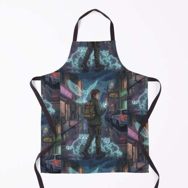 Item preview, Spectral Spirits Urban Fantasy City Night Art Print designed and sold by Artemis & Woven Collective.
