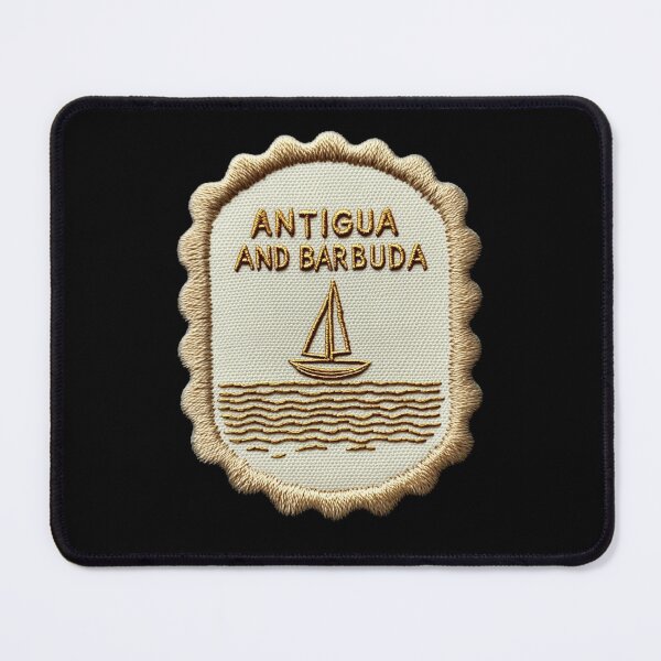 Item preview, Antigua and Barbuda Vintage Travel Patch Sailboat designed and sold by tiigerdad.