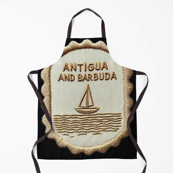 Item preview, Antigua and Barbuda Vintage Travel Patch Sailboat designed and sold by tiigerdad.