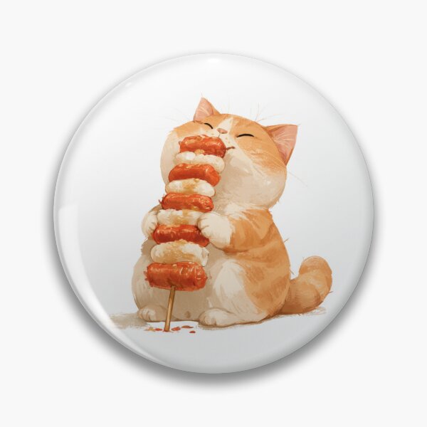 Item preview, Sotteok Sotteok Eating Cat designed and sold by bubblyrainbow.