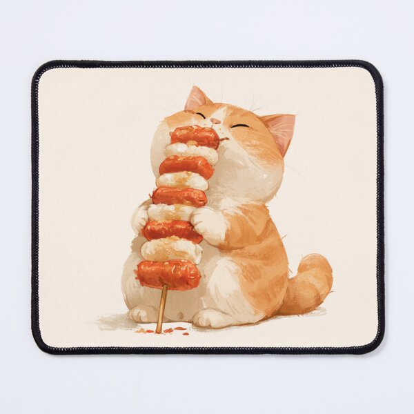 Item preview, Sotteok Sotteok Eating Cat designed and sold by bubblyrainbow.