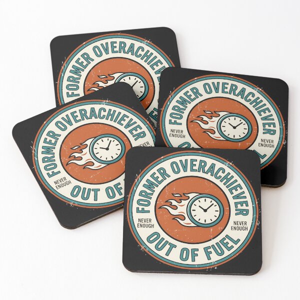 Item preview, Former Overachiever Out Of Fuel Retro Badge designed and sold by DuckOddity.