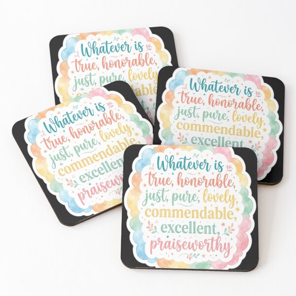 Item preview, Philippians 4:8 Bible verse quote designed and sold by sidleytetip.