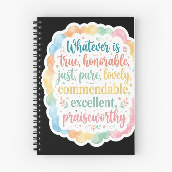 Item preview, Philippians 4:8 Bible verse quote designed and sold by sidleytetip.