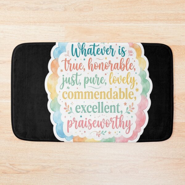 Item preview, Philippians 4:8 Bible verse quote designed and sold by sidleytetip.