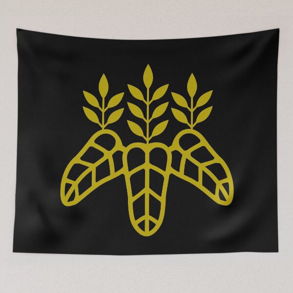 Item preview, Taiko Kiri Toyotomi Hideyoshi Samurai Emblem Faux Gold Black / Japanese Crest designed and sold by 戦国まーけっと SENGOKU MARKET.