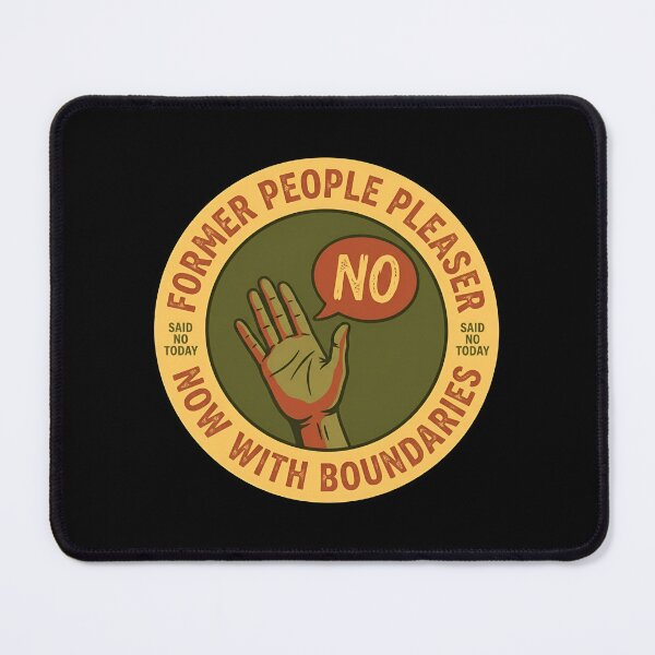 Item preview, Former People Pleaser With Boundaries Retro Badge designed and sold by DuckOddity.