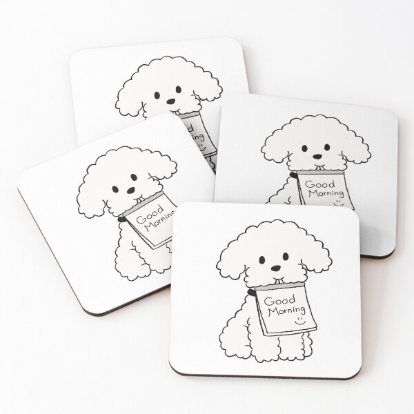 Item preview, Good Morning Cute Puppy Doodle designed and sold by pinkystickstore.