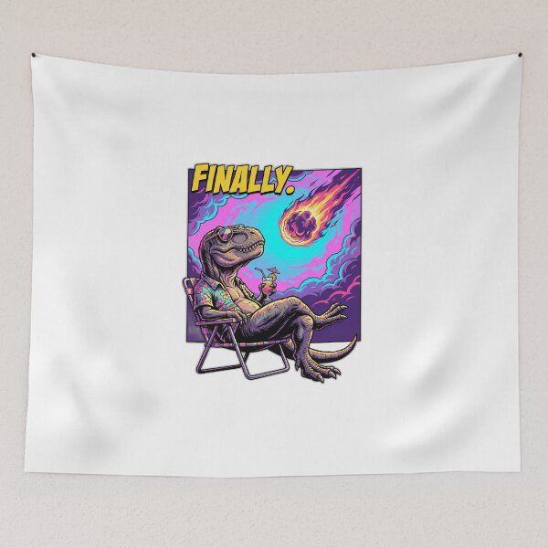 Item preview, T-Rex Meteor Finally Apocalyptic Dark Humor designed and sold by ryanguas.