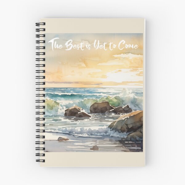 Item preview, The best is yet to come 1 Corinthians 2:9 Beach watercolor God is good Encouraging Word designed and sold by FTLOG.