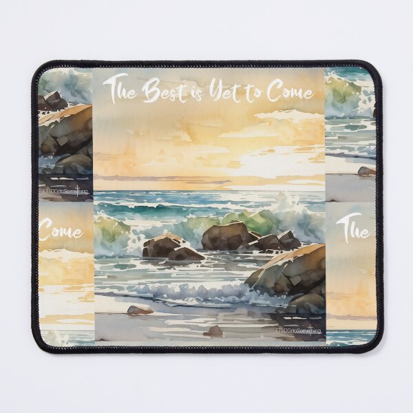 Item preview, The best is yet to come 1 Corinthians 2:9 Beach watercolor God is good Encouraging Word designed and sold by FTLOG.
