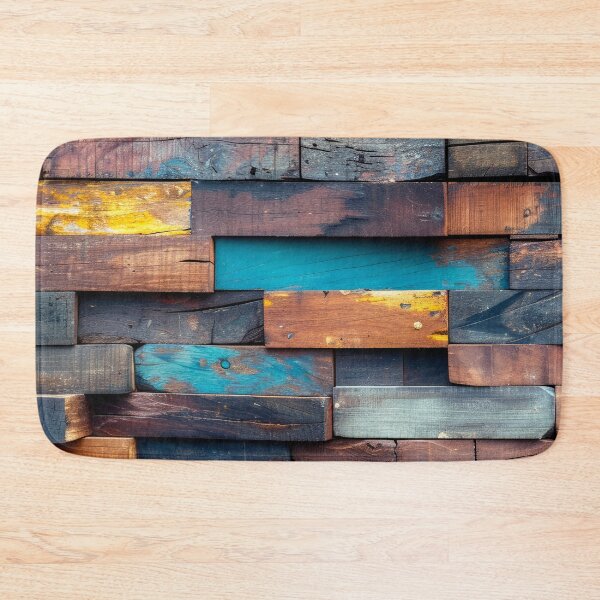 Item preview, Reclaimed Vintage Old Painted Wooden Wall Art Photo designed and sold by DEC02.