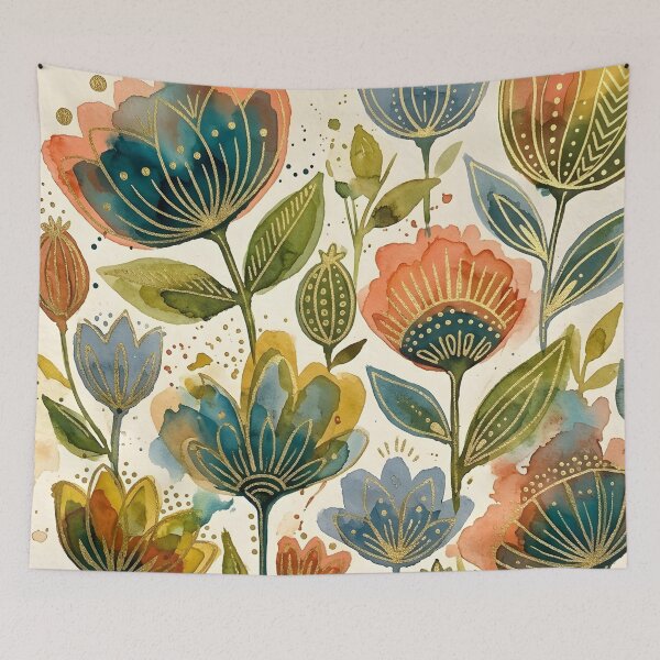 Item preview, Retro Floral designed and sold by GraphicsClub.