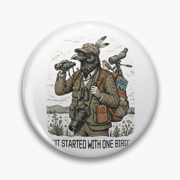 Item preview, It Started With One Bird - Vintage Birdwatcher Funny Graphic designed and sold by RetroAnimal.