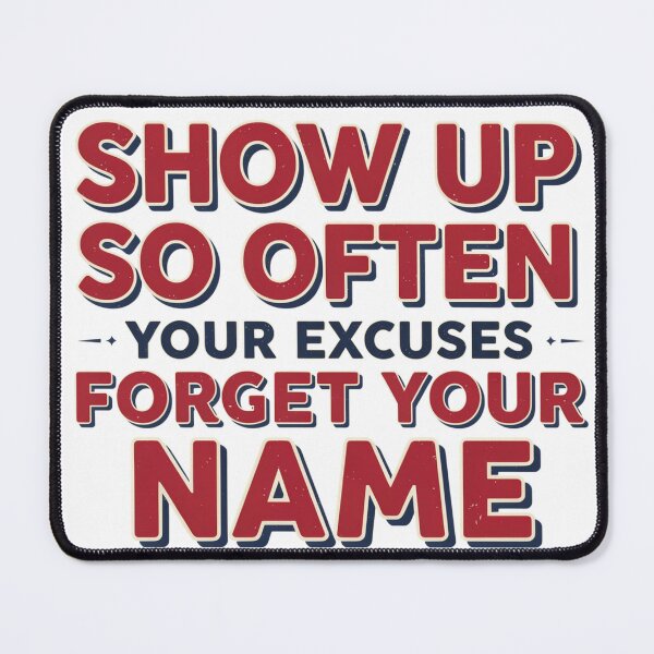 Item preview, Show Up Until Excuses Disappear designed and sold by syotos-ai.