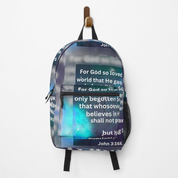 Item preview, John 3:16 Galaxy Scripture Art – Christian Bible Verse Design designed and sold by TetelestaiWeave.