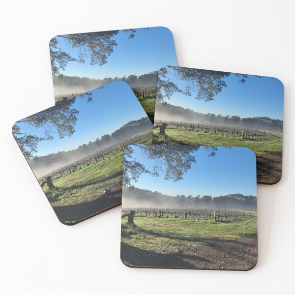Item preview, Misty Winter Morning Chardonnay Vines at Magpie Springs   designed and sold by MagpieSprings.