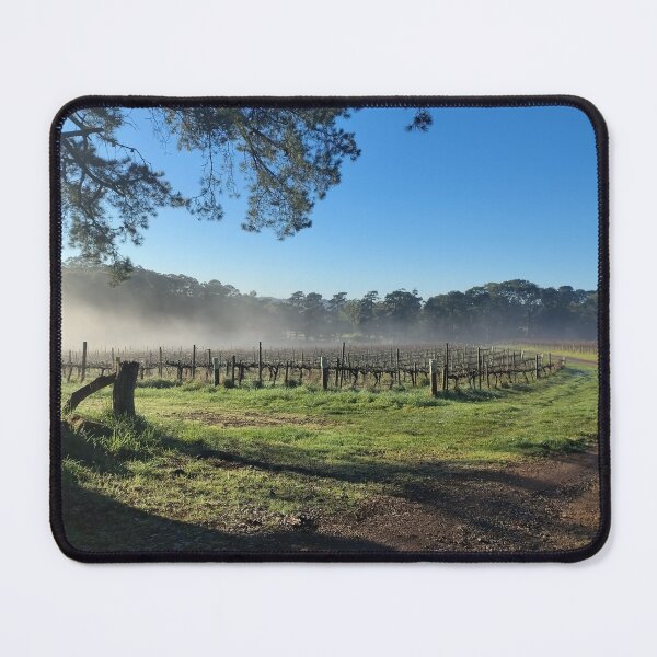 Item preview, Misty Winter Morning Chardonnay Vines at Magpie Springs designed and sold by MagpieSprings.