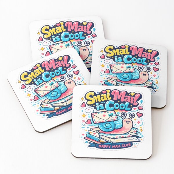 Item preview, Snail Mail Is Cool Happy Mail Club Cute Penpal Snail designed and sold by alexcorporation.