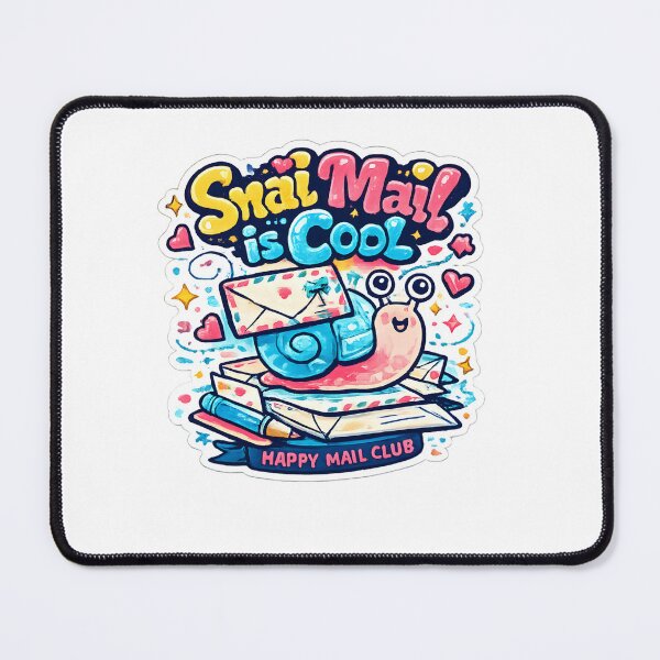 Item preview, Snail Mail Is Cool Happy Mail Club Cute Penpal Snail designed and sold by alexcorporation.