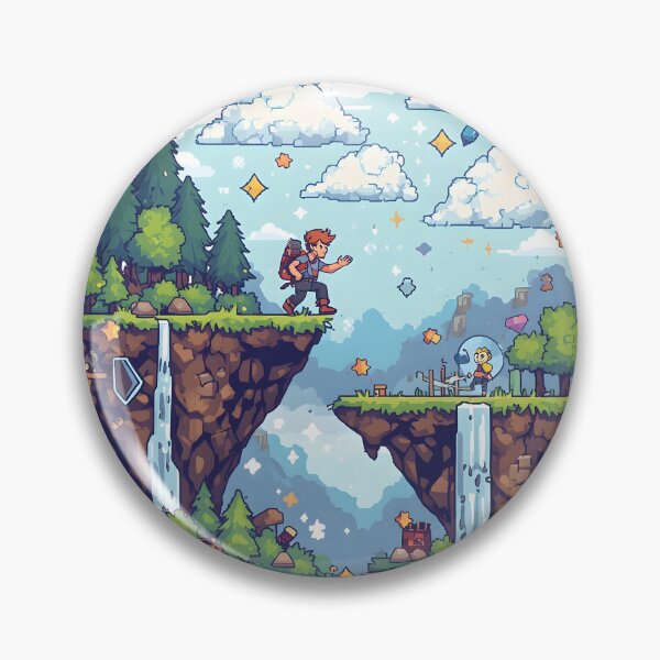 Item preview, Retro Platform Adventure 90s Pixel Gaming designed and sold by ThePixelArchive.