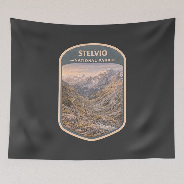 Item preview, Italy National Parks Vintage Travel Prints: Stelvio designed and sold by PinUpPizzazz.