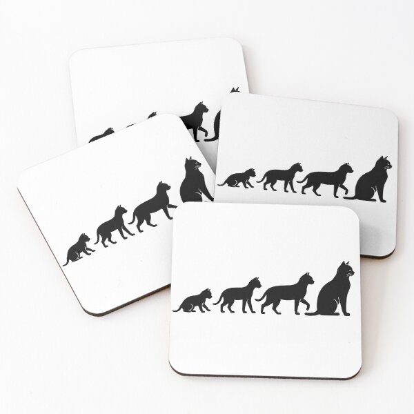 Item preview, Black Cat Evolution – Minimalist Cat Silhouette Graphic T-Shirt designed and sold by Wonza22yara.