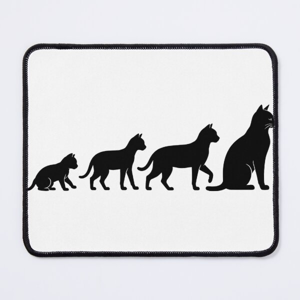 Item preview, Black Cat Evolution – Minimalist Cat Silhouette Graphic T-Shirt designed and sold by Wonza22yara.