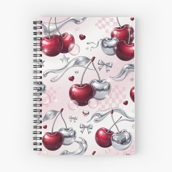 Item preview, Cherry Chrome Dream | Glossy Y2K Cherry Seamless Pattern | Metallic Aesthetic designed and sold by AP Digi Store.