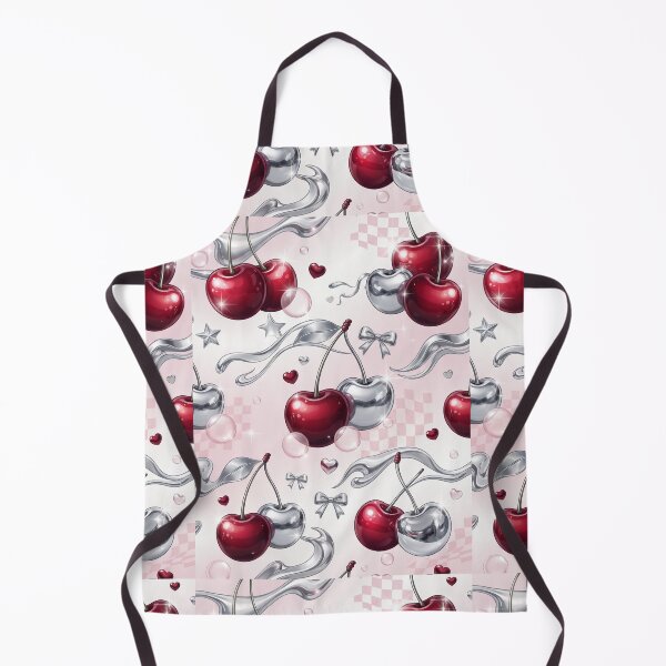 Item preview, Cherry Chrome Dream | Glossy Y2K Cherry Seamless Pattern | Metallic Aesthetic designed and sold by AP Digi Store.