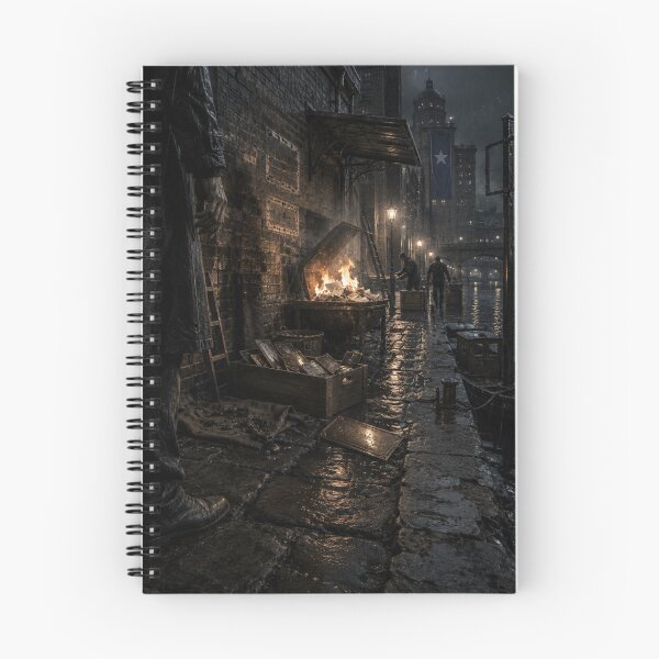 Item preview, Rain-Soaked Dystopian Quay | Secret History Noir with Burning Records designed and sold by Element Horizon Studio.
