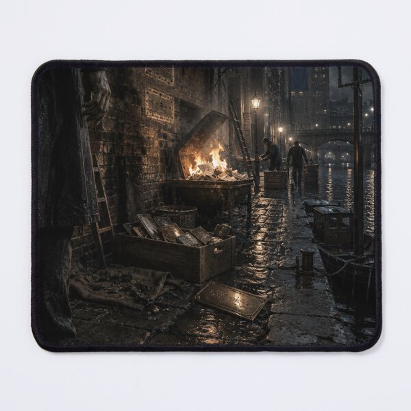 Item preview, Rain-Soaked Dystopian Quay | Secret History Noir with Burning Records designed and sold by Element Horizon Studio.
