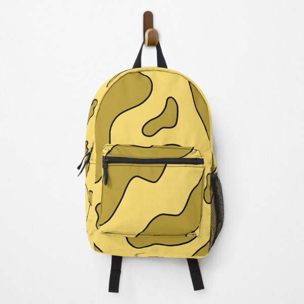 Item preview, Yellow Aesthetic Backpack Design | Minimal Bright Artistic Illustration designed and sold by AAstore0013.