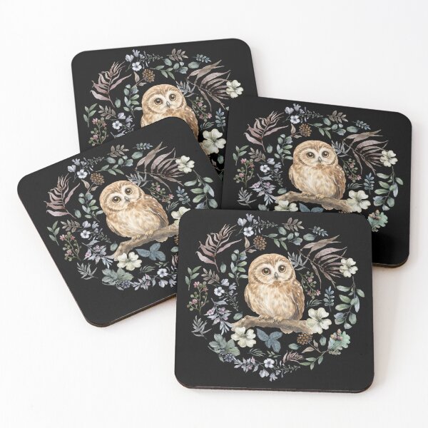Item preview, Watercolor owl, Woodland Creature, Cute Owl illustration, Forest Animal designed and sold by XelaStore.