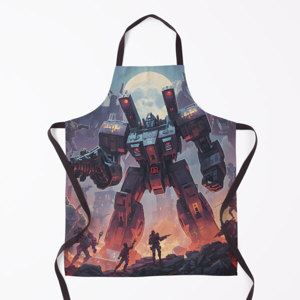 Item preview, Retro Mech Battle Pixel Sci Fi Robot Art designed and sold by ThePixelArchive.