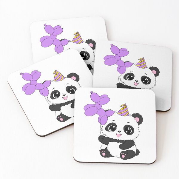 Item preview, Party Panda - Kawaii Birthday designed and sold by BunnySoftArt.