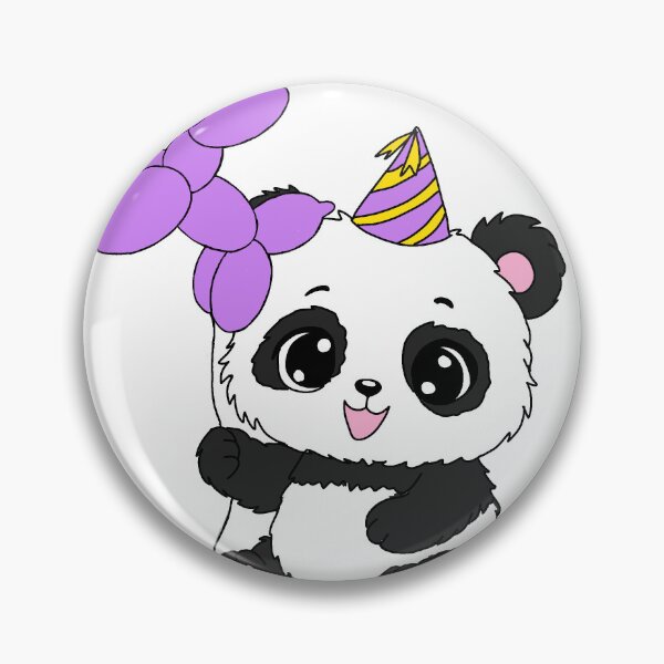 Item preview, Party Panda - Kawaii Birthday designed and sold by BunnySoftArt.
