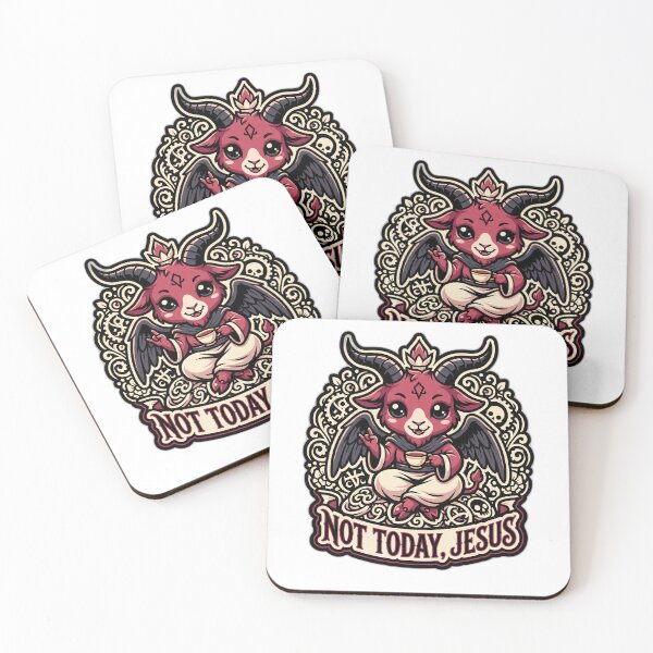 Item preview, Not Today Jesus Cute Baphomet Sarcastic designed and sold by ryanguas.