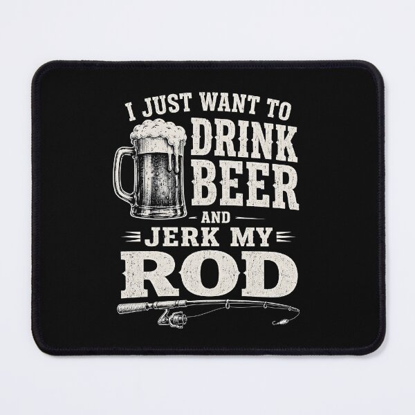 Item preview, Drink Beer and Jerk My Rod Fishing Humor designed and sold by CelidaBonde.