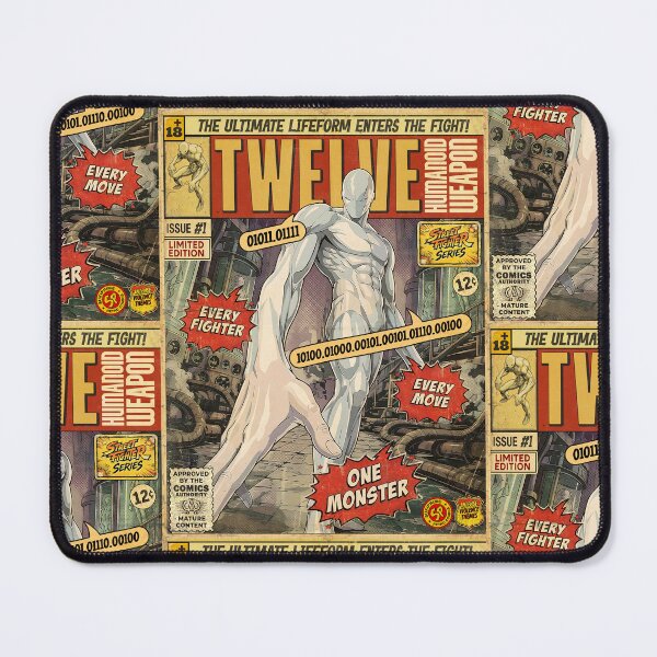 Item preview, Street Fighter Twelve Vintage Retro Comic Cover Art designed and sold by Back2Collage.