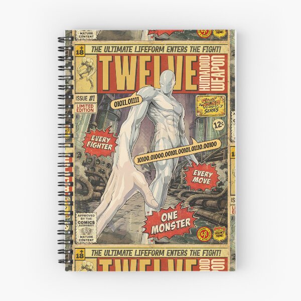Item preview, Street Fighter Twelve Vintage Retro Comic Cover Art designed and sold by Back2Collage.