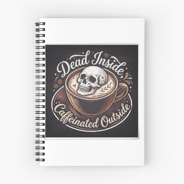 Item preview, Dead Inside Caffeinated Outside Skull Coffee designed and sold by ryanguas.