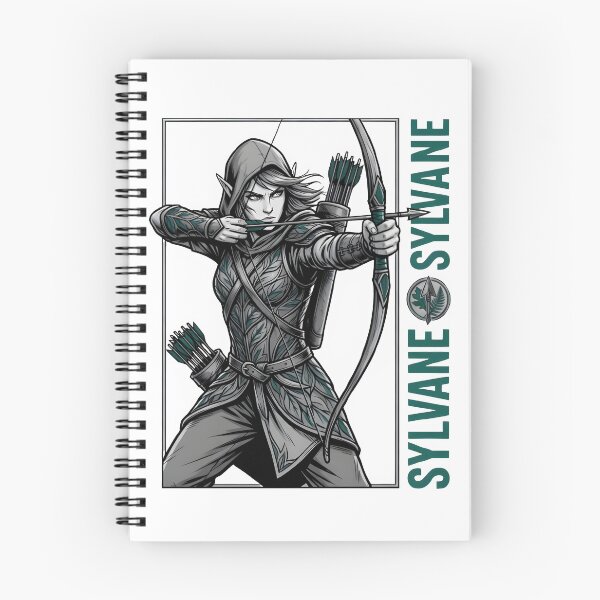 Item preview, Sylvane the Elven Archer Fantasy Warrior T-Shirt | Epic Female Ranger RPG Design designed and sold by StickerNestYou.