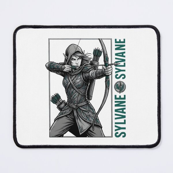 Item preview, Sylvane the Elven Archer Fantasy Warrior T-Shirt | Epic Female Ranger RPG Design designed and sold by StickerNestYou.