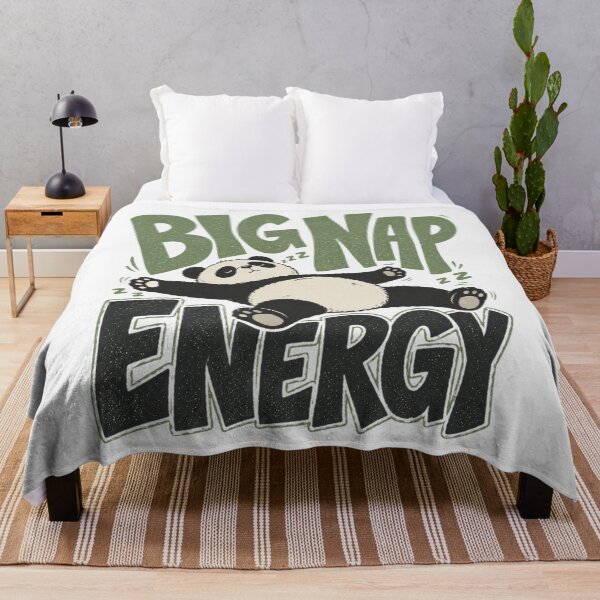 Item preview, Big Nap Energy Tee, Type-Sandwich Lounging Panda Graphic designed and sold by PhylonBoxx.