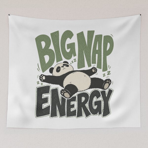 Item preview, Big Nap Energy Tee, Type-Sandwich Lounging Panda Graphic designed and sold by PhylonBoxx.