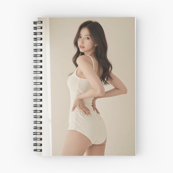 Item preview, Soft Editorial - Elegant White Leotard Portrait designed and sold by SEIMEI2025.