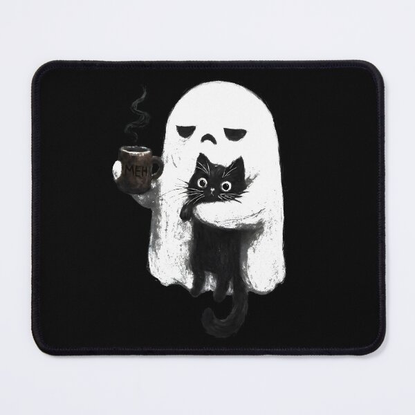 Item preview, Ghost Black Cat Coffee Funny Halloween designed and sold by olsonyvykteresa.