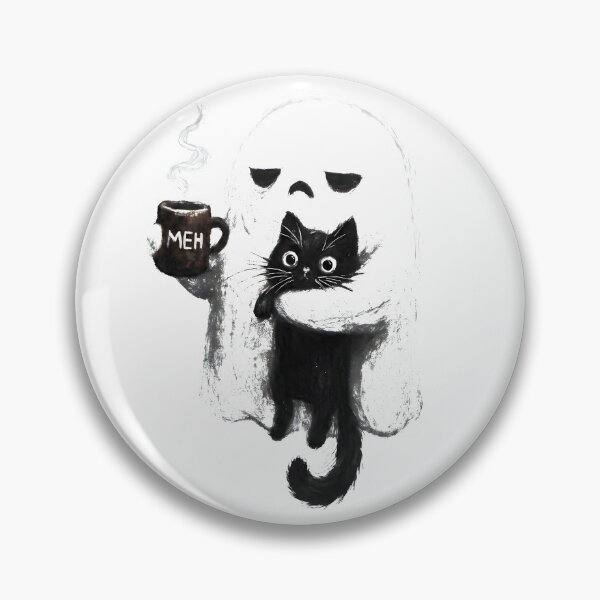Artikelvorschau, Geist Schwarze Katze Kaffee Lustiges Halloween entworfen und verkauft von olsonyvykteresa.